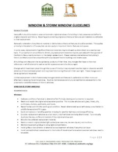 Window Specification Window Home window_specs_revised2 – Columbus Landmarks
